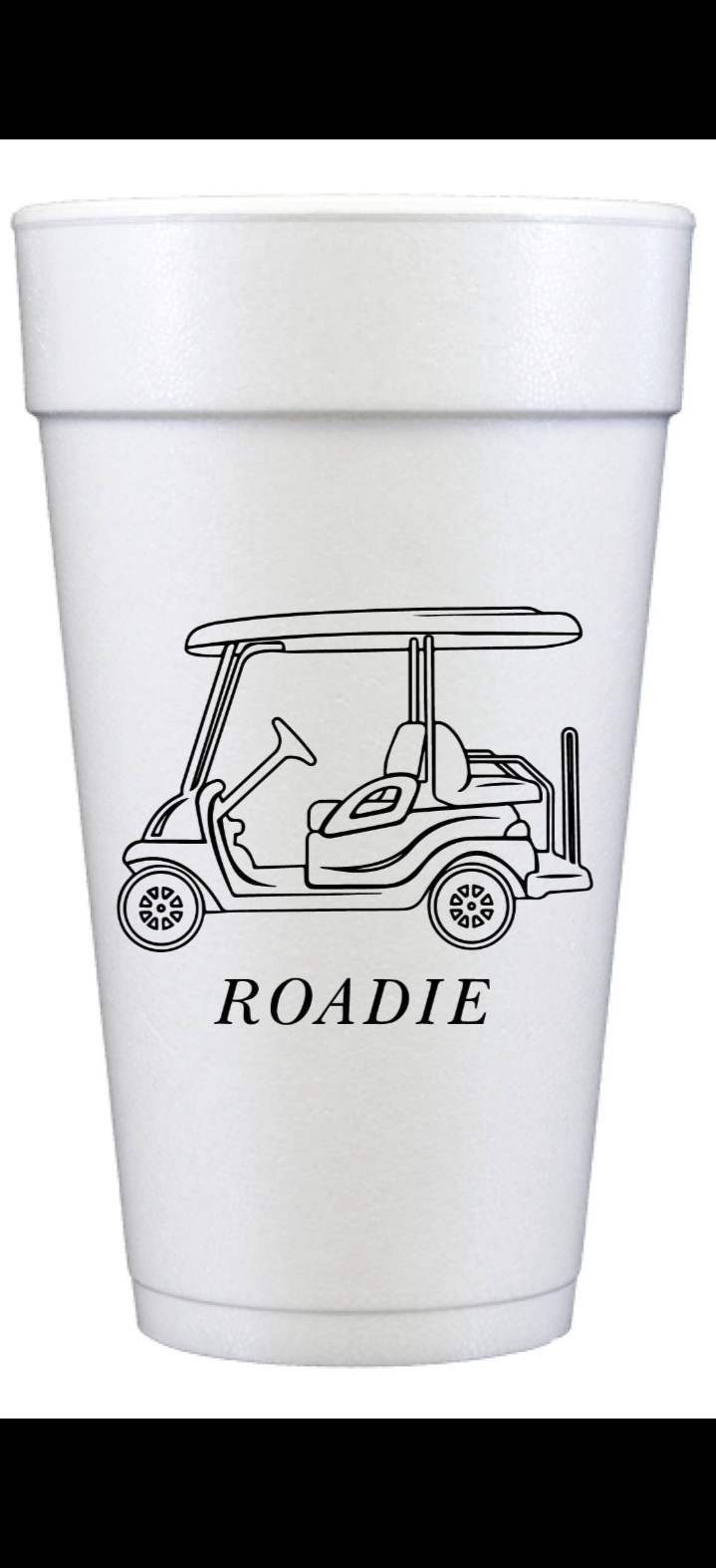 Golf Cart Roadie Foam Cups (10ct)