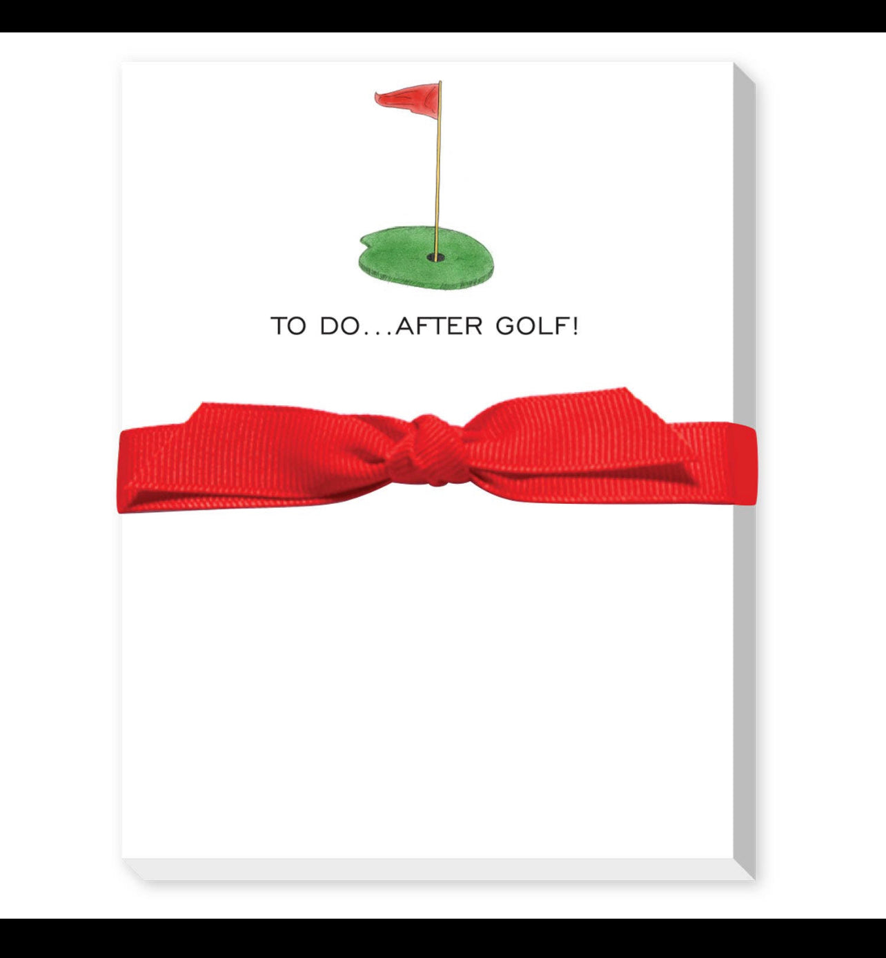 To Do After Golf Red Mini Pad